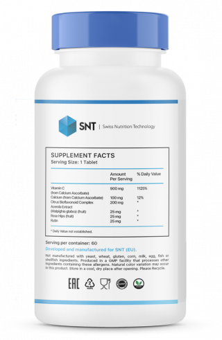 SNT Эстер-C Плюс 900 мг, 60 таблеток