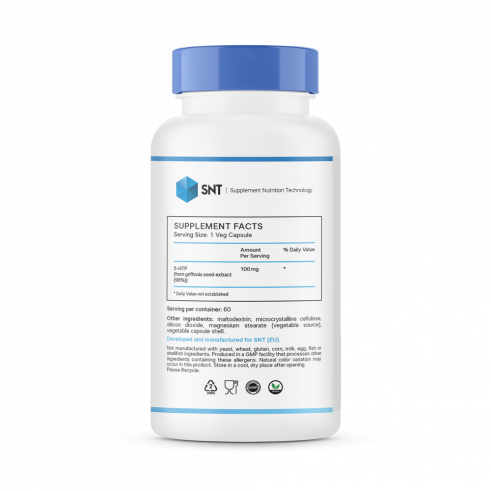 SNT 5-гидрокситриптофан 100 мг, 60 капсул