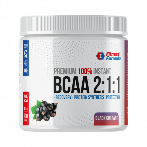 Fitness Formula 100% Instant BCAA 2:1:1 Premium, 100% Инстант БЦАА 2:1:1 Премиум, 200 грамм