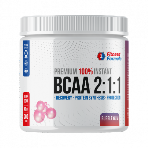 Fitness Formula 100% Instant BCAA 2:1:1 Premium, 100% Инстант БЦАА 2:1:1 Премиум, 200 грамм