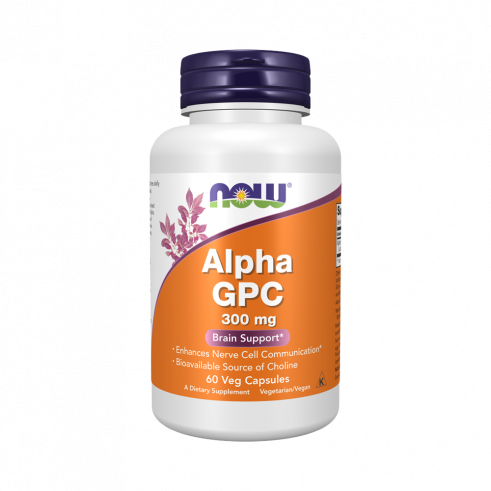 NOW Alpha GPC, Альфа Глицерилфосфорилхолин, 60 капсул